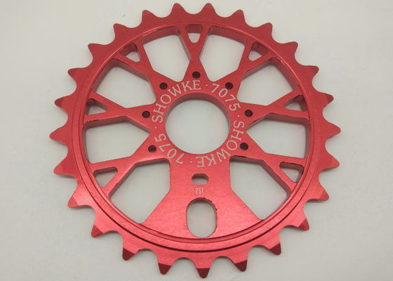 Çok Renkler BMX Freestyle Bisiklet Parçaları 25 T Dişli Alaşım 7075 CNC Yapımı