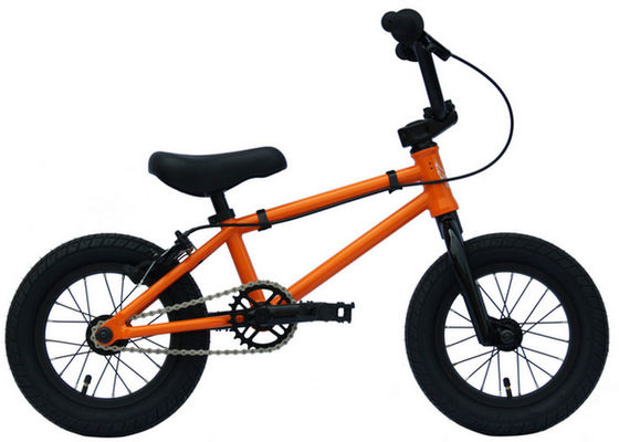 Freestyle Özel Bmx Bisikletler Çelik Çerçeve Çelik Çatal Tekerlek Boyutu 12 "Çocuklar İçin