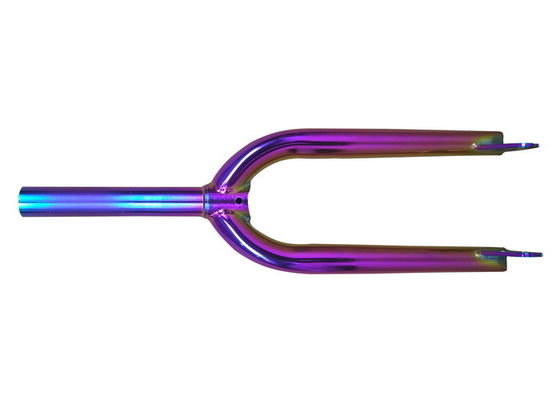 Çelik BMX Freestyle Bisiklet Parçaları 20 inç Tam Krom Çatal 10mm Düşüşler